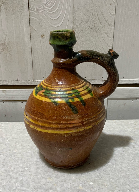 Vintage Hungarian Gypsy Terracotta Jug #4732