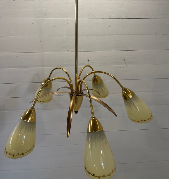 Vintage Mid Century  "Lidokov" Celing  Light  #3784