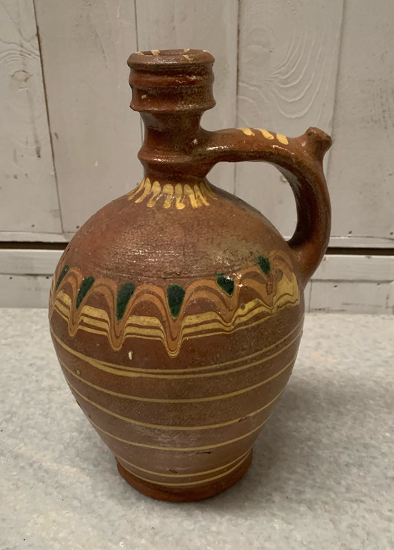 Vintage Hungarian Gypsy Terracotta Jug #4810