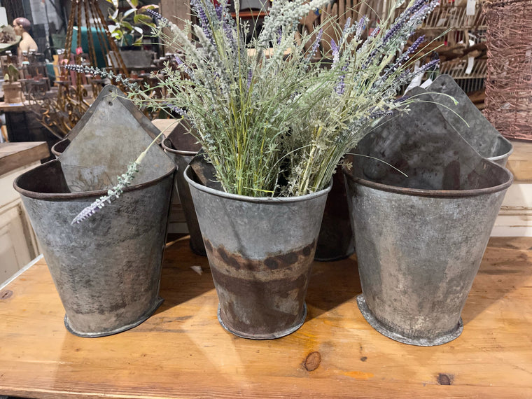 European Galvanised Wall Planter #6283