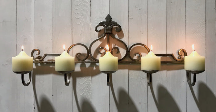 Wrought Iron  Wall  Candleabra  #4296