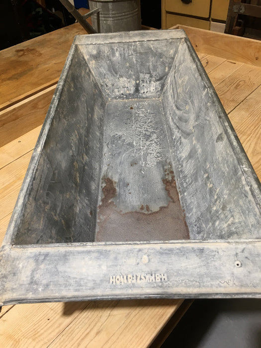 Vintage European 1940s Galvanized Wash Tub #2995 (12)