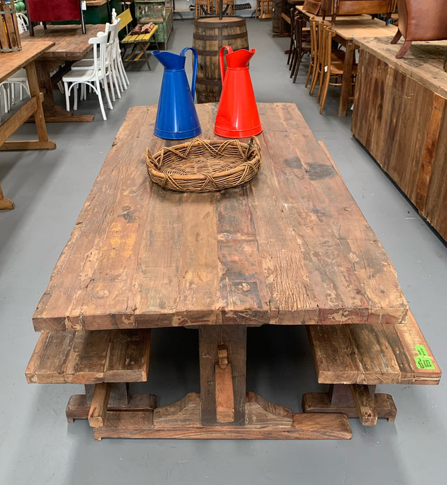 Vintage Wooden Kitchen Table  #4431 Byron