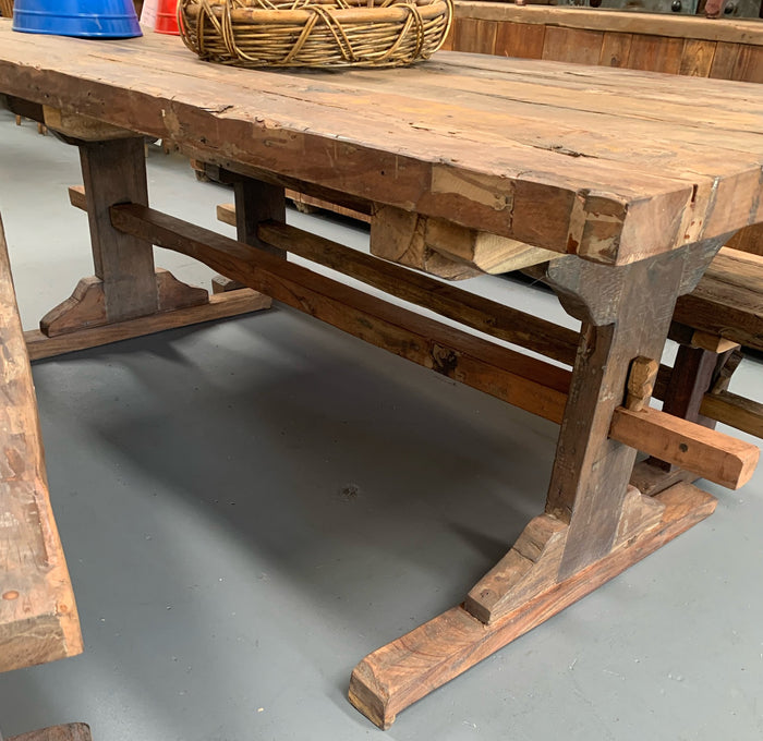 Vintage Wooden Kitchen Table  #4431 Byron