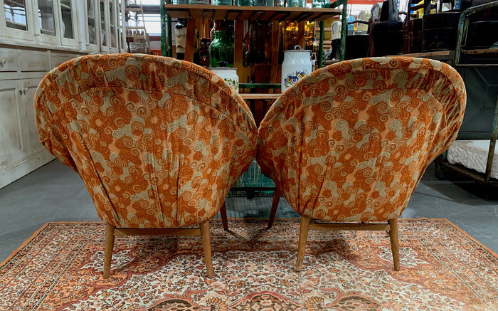 Mid Century Bucket  Chairs #4468