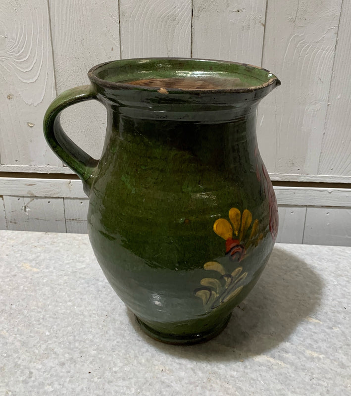 Vintage Glazed Ceramic  Jug  #4664