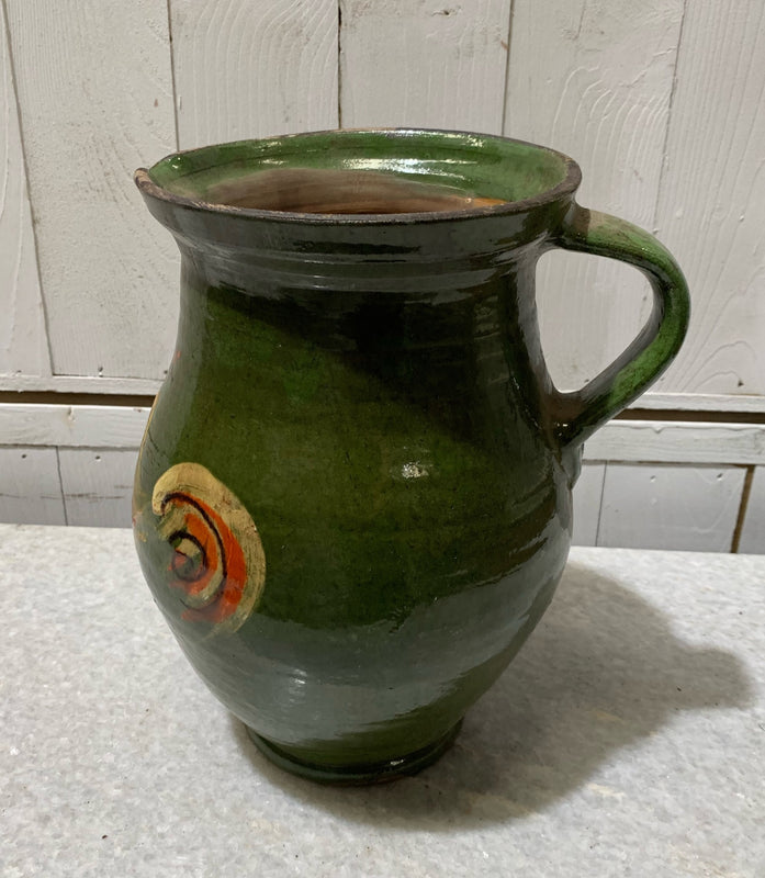 Vintage Glazed Ceramic  Jug  #4664