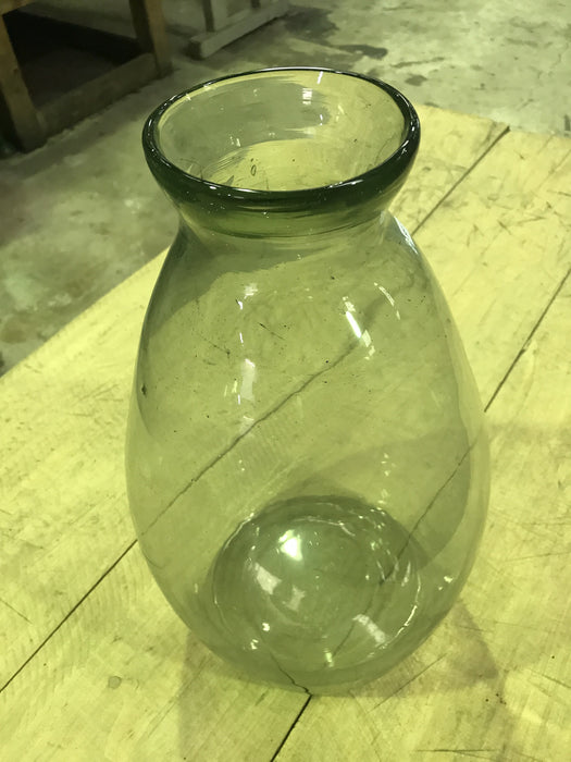 Vintage industrial European glass jars  #1813 med